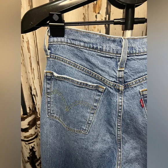 Levi's 501 Skinny Blue Denim Jeans - Picture 7 of 9